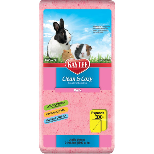 Kaytee Clean & Cozy Small Animal Bedding (24.6L (1500 CU IN), LAVENDER SCENTED)