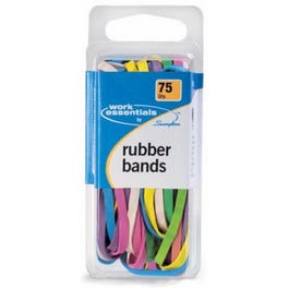 Rubber Bands, Assorted Colors, 75-Ct.