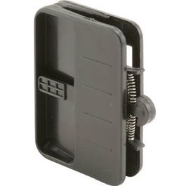 Sliding Screen Door Latch & Pull, Black Plastic