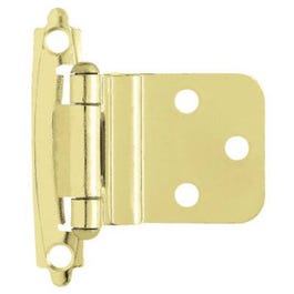 Polished Brass Self-Closing Inset Hinges, 2-Pk.