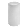 Flameless Wax Pillar, Battery-Operated, White, 6-In.