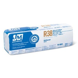 R38 Unfaced Fiberglass Batt Insulation, 42.66 Sq. Ft. Coverage, 13 x 16 x 48-In.