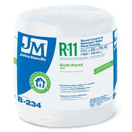 R11 Kraft Faced Fiberglass Insulation, 135.12 Sq. Ft. Coverage, 3.5 x 23-In. x 70.5-Ft. Roll