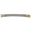 Water Heater Connector, Braided Stainless Steel, 3/4 FIP x 3/4 MIP x 18-In.