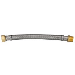 Water Heater Connector, Braided Stainless Steel, 3/4 x 24-In.