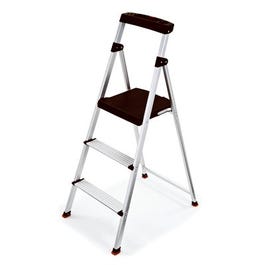 Step Stool, 3-Step, Aluminum