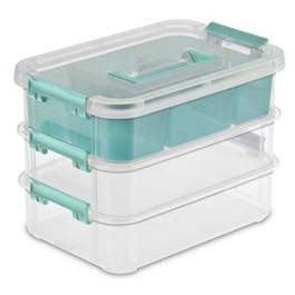 Stack & Carry 3-Layer Handle Box With Tray