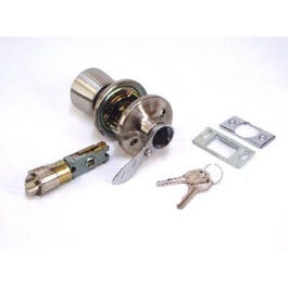 RV Keyed Entrance Lock, Stainless Steel