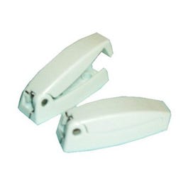 RV Baggage Door Catch, Polar White Plastic, 2-9/16-In., 2-Pk.