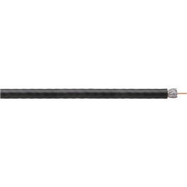 RG6 Quad-Shielded Coaxial Cable, Black, 500-Ft.