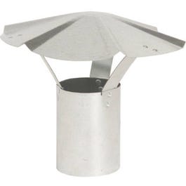 Stove Pipe Fitting, Galvanized Round Vent Cap, 5-In.