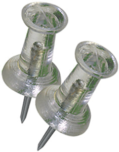 LARGE PACK CLEAR PUSH PINS