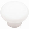 Liberty White Plastic 1-3/8 In. Cabinet Knob, (2-Pack)