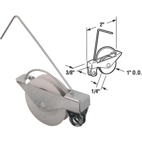 Prime-Line 1 In. x 1/4 In. Wire Screen Door Tension Spring with Roller (2 Pack)