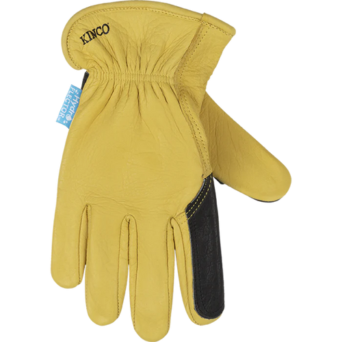 Kinco Hydroflector™ Water-Resistant Premium Grain Buffalo Driver With Double-Palm Glove (Large)