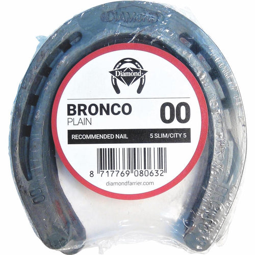Diamond Plain Bronco Front & Hind 4-3/4 In. Horseshoe (1-Pair)