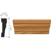 Inteplast Building Products 11/16 In. W. x 2-3/8 In. H. x 7 Ft. L. Majestic Oak Polystyrene Colonial Casing
