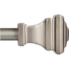 Kenney Fast Fit Milton 66 In. To 120 In. 5/8 In. Pewter Curtain Rod