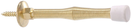 3  BRASS PLATED SPRNG DRSTOP