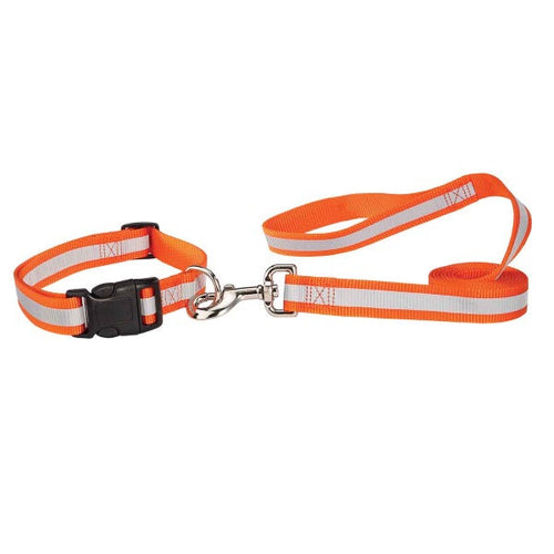 Boss Pet Guardian Gear Reflective Lead 6Ft X 1In Orange