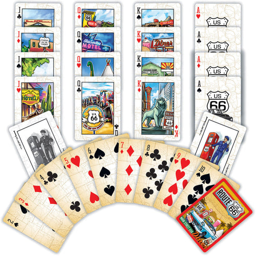 Masterpieces Route 66 Playing Cards