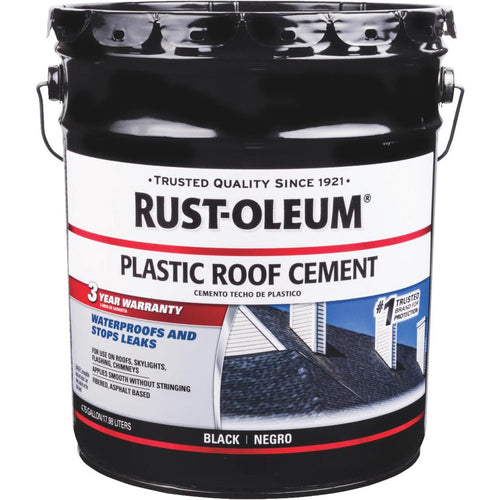 Rust-Oleum 5 Gal. Black Plastic Roof Cement