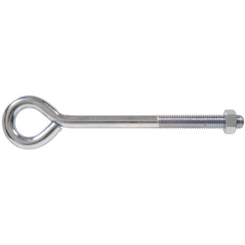 Hillman Hardware Essentials Eye Bolt with Hex Nut Zinc (3/8-16 x 8)