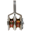 Hillman Group Hardware Essentials Heavy Duty Double Sheave Fixed Eye Pulley Zinc