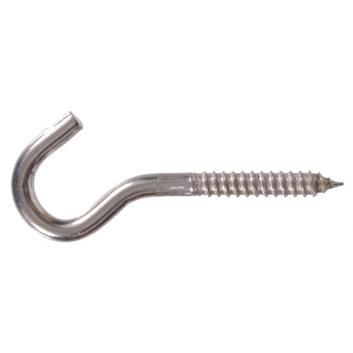 Hillman Group Hardware Essentials Heavy Duty Screw Hook Flagged Stainless