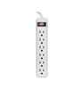 Power Zone Power 6 Outlet Strip with 18 Cord Straight Plug