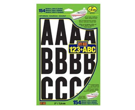 Hy-ko Products Numbers & Letters Black & White