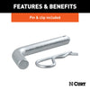 Curt Loaded Ball Mount with 2 Ball, Imported (2 Shank, 7,500 lbs., 4 Drop)