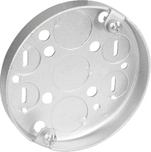 Southwire 3-1/2 Round Pan Box, 1/2 Deep - Drawn W/Conduit KO's, Fixture Earss2-3/4 O.C.