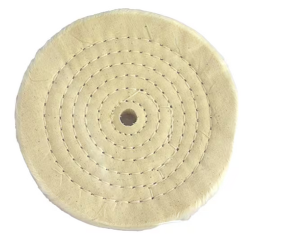 Forney Cotton Buffing Wheel, 6 in x 1/2 in