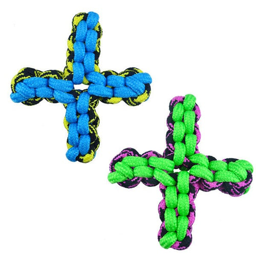 Boss Pet Products Pet Park Blvd™ Paracord Rope Twisted Quad Toy