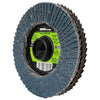 Forney Industries Double Sided Flap Disc, 40/40 Grits, 4-1/2 in