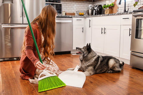 Libman PetPlus™ Angle Broom with Dustpan