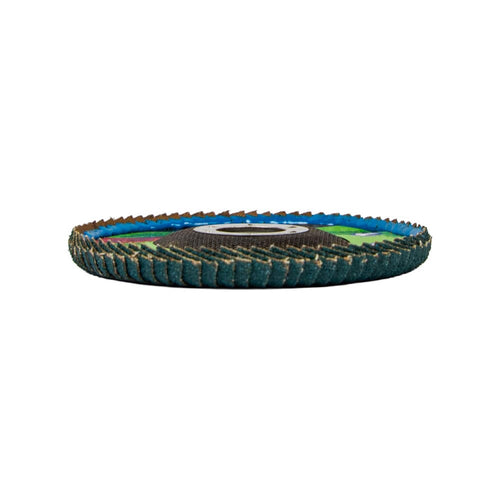 Forney Curved Edge Flap Disc, 4-1/2 in x 7/8 in, 60 Grit