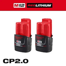 Milwaukee M12™ REDLITHIUM™ CP2.0 Battery Two Pack