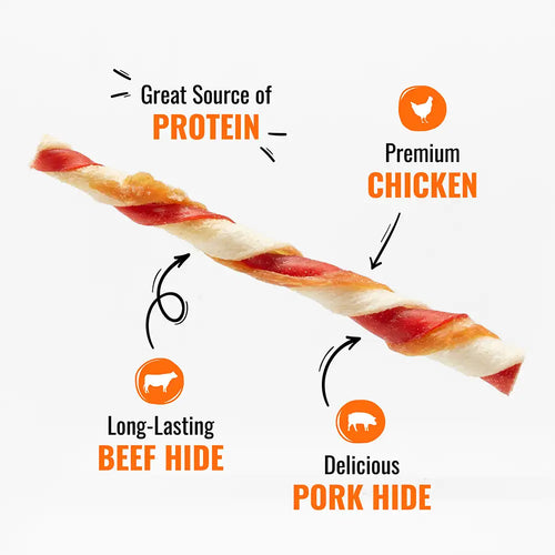 Good 'n' Fun Triple Flavor Twists Dog Treats