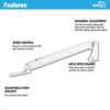Wright Products Standard Duty Pneumatic Screen and Storm Door Closer