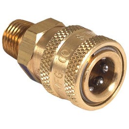 Pressure Washer Quick Connect Socket, Brass, 1/4 MNPT x 1/4-In.