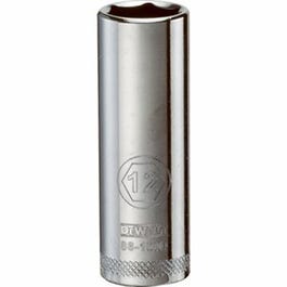 Metric Deep Socket, 6-Point, 1/4-In. Drive, 12mm