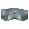 Gutter Inside Mitre, Mill Finish Galvanized Steel, 4-In.