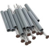 Gutter Spike & 4-In. Plastic Ferrule, Brown Steel, 7-In., 10-Pk.