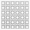 Lincane Aluminum Perforated Sheet, .020 x 24 x 36-In., Silver