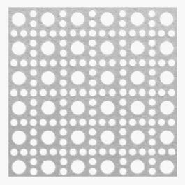 Lincane Aluminum Perforated Sheet, .020 x 24 x 36-In., Silver