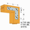 L Strap Tie Connector, 6 x 6-In.