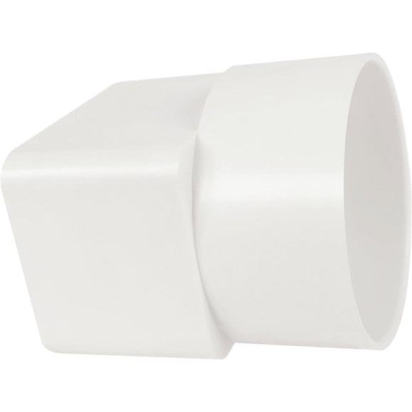 IPEX Canplas 2 In. x 3 In. x 3 In. White Styrene Downspout Adapter