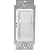 Leviton Decora Incandescent/Halogen/LED/CFL White Slide Dimmer Switch